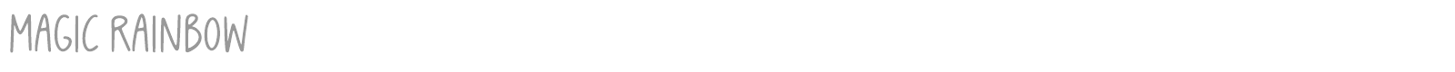 Magic Rainbow font preview